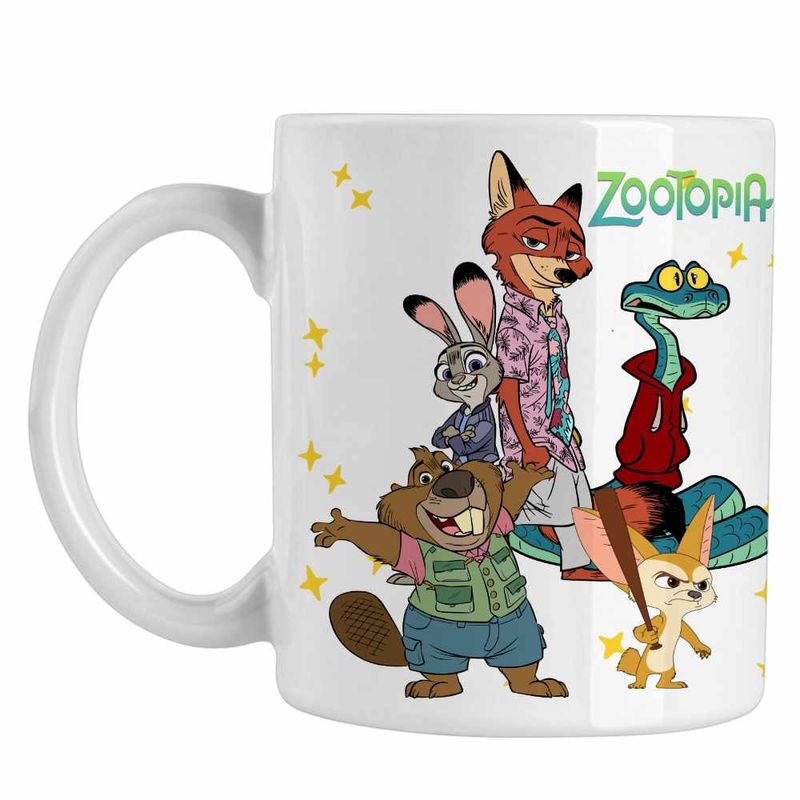 Casa si Gradina - Bucatarie si vesela - Cani si pahare - Cani si cesti - Cana Zootopia All Gang Zootropolis Zootropolis Nick Judy Politie CoolTrend, alba, 330ml - Infinity.ro