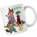Casa si Gradina - Bucatarie si vesela - Cani si pahare - Cani si cesti - Cana Zootopia All Gang Zootropolis Zootropolis Nick Judy Politie CoolTrend, alba, 330ml - Infinity.ro