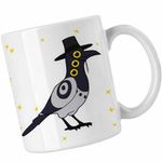 Casa si Gradina - Bucatarie si vesela - Cani si pahare - Cani si cesti - Cana Huntrix Sussie Corb Pasare Kpop CoolTrend, alba, 330ml - Infinity.ro