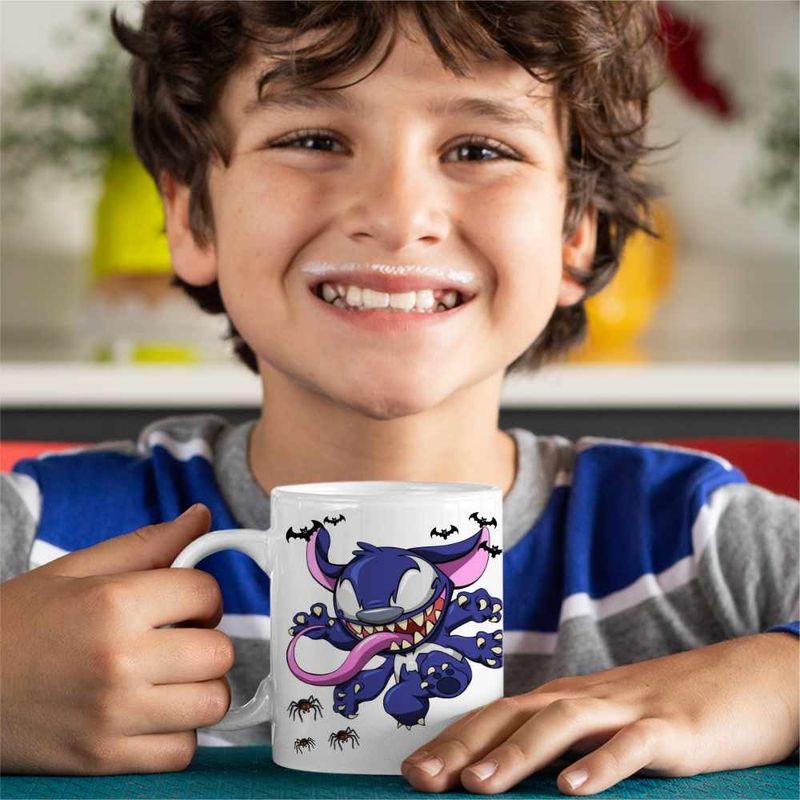 Casa si Gradina - Bucatarie si vesela - Cani si pahare - Cani si cesti - Cana Stitch Venom  CoolTrend, alba, 330ml - Infinity.ro