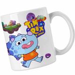 Casa si Gradina - Bucatarie si vesela - Cani si pahare - Cani si cesti - Cana Tim Rex Kai Space Dinozauri Triceraptor, CoolTrend, alba, 330ml - Infinity.ro