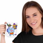 Casa si Gradina - Bucatarie si vesela - Cani si pahare - Cani si cesti - Cana Tim Rex Kai Space Dinozauri Triceraptor, CoolTrend, alba, 330ml - Infinity.ro