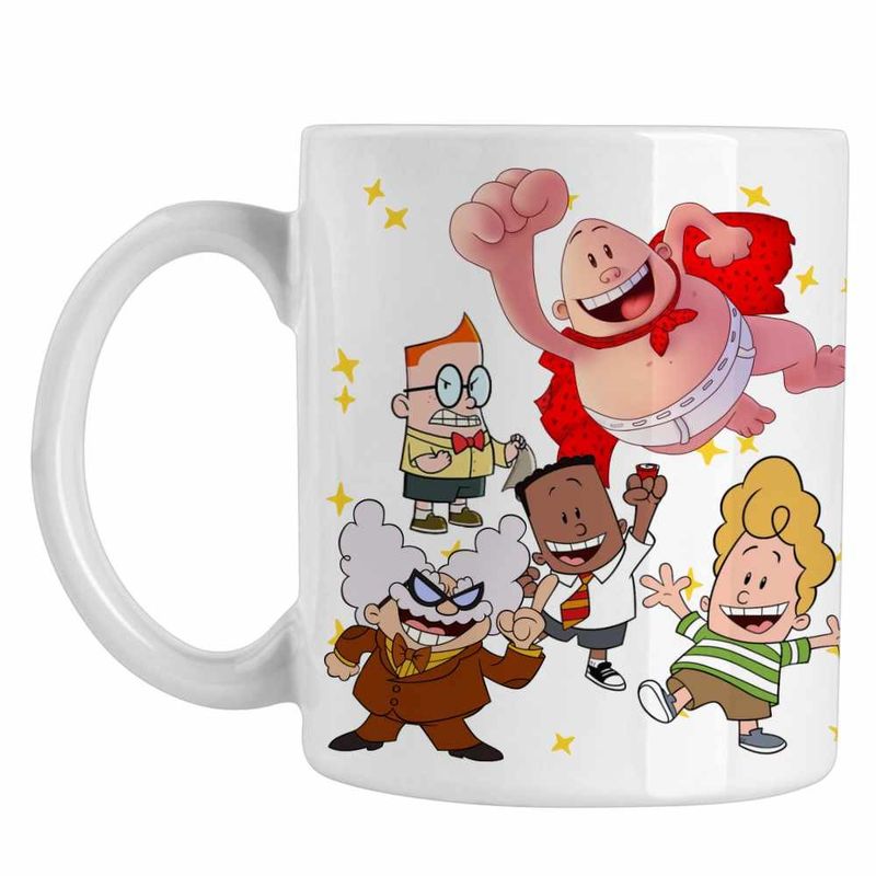 Casa si Gradina - Bucatarie si vesela - Cani si pahare - Cani si cesti - Cana Captain Underpants All Gang Epic Tales Aventurile Capitanului Chilot CoolTrend, alba, 330ml - Infinity.ro