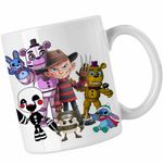 Casa si Gradina - Bucatarie si vesela - Cani si pahare - Cani si cesti - Cana Fnaf Freddy Krueger Five Nights at Freddy Horror Halloween CoolTrend, alba, 330ml - Infinity.ro