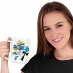 Casa si Gradina - Bucatarie si vesela - Cani si pahare - Cani si cesti - Cana Kendama Strumfita Strumfii Gargamel CoolTrend, alba, 330ml - Infinity.ro