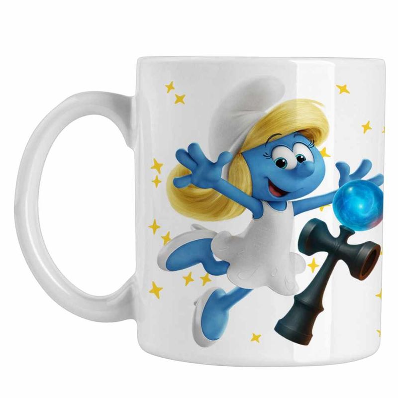 Casa si Gradina - Bucatarie si vesela - Cani si pahare - Cani si cesti - Cana Kendama Strumfita Strumfii Gargamel CoolTrend, alba, 330ml - Infinity.ro