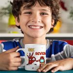 Casa si Gradina - Bucatarie si vesela - Cani si pahare - Cani si cesti - Cana Six Seven Spiderman Ironman 67 Marvel Superhero CoolTrend, alba, 330ml - Infinity.ro