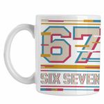 Casa si Gradina - Bucatarie si vesela - Cani si pahare - Cani si cesti - Cana Six Seven Effect Glitch 67 CoolTrend, alba, 330ml - Infinity.ro