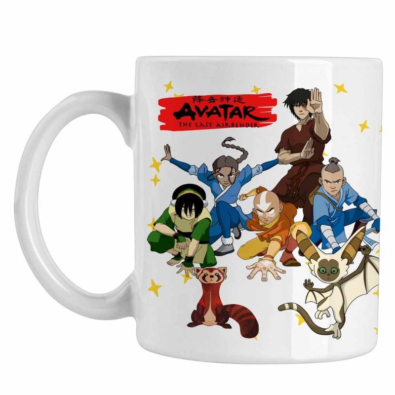 Casa si Gradina - Bucatarie si vesela - Cani si pahare - Cani si cesti - Cana Avatar Last Airbender Dream Team, alba, 330ml - Infinity.ro