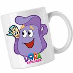 Casa si Gradina - Bucatarie si vesela - Cani si pahare - Cani si cesti - Cana Dora Explorer Ghiozdan Harta Actiune, CoolTrend, alba, 330ml - Infinity.ro
