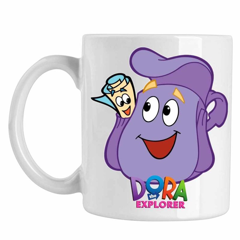 Casa si Gradina - Bucatarie si vesela - Cani si pahare - Cani si cesti - Cana Dora Explorer Ghiozdan Harta Actiune, CoolTrend, alba, 330ml - Infinity.ro