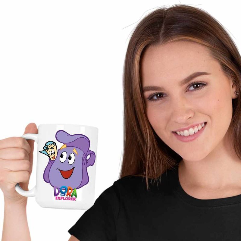 Casa si Gradina - Bucatarie si vesela - Cani si pahare - Cani si cesti - Cana Dora Explorer Ghiozdan Harta Actiune, CoolTrend, alba, 330ml - Infinity.ro