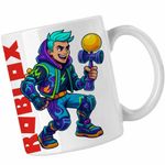 Casa si Gradina - Bucatarie si vesela - Cani si pahare - Cani si cesti - Cana Kendama Roblox Skin CoolTrend, alba, 330ml - Infinity.ro