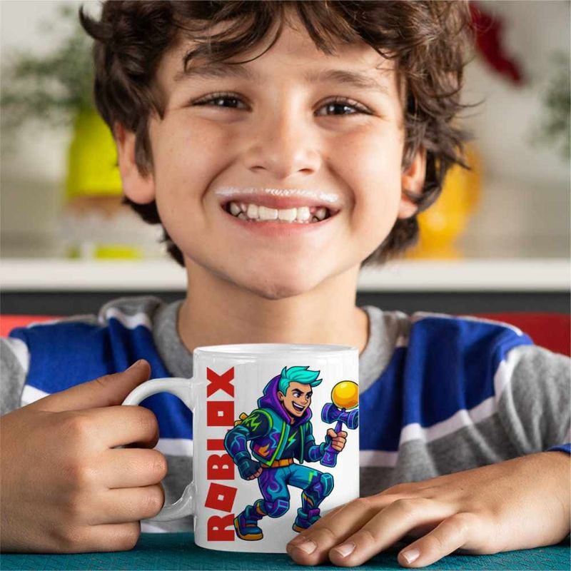 Casa si Gradina - Bucatarie si vesela - Cani si pahare - Cani si cesti - Cana Kendama Roblox Skin CoolTrend, alba, 330ml - Infinity.ro