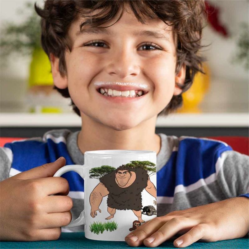 Casa si Gradina - Bucatarie si vesela - Cani si pahare - Cani si cesti - Cana The Croods Grug Tata Desene Animate Epoca de Piatra CoolTrend, alba, 330ml - Infinity.ro