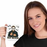 Casa si Gradina - Bucatarie si vesela - Cani si pahare - Cani si cesti - Cana Six Seven Horror Michael Myers 67 Halloween CoolTrend, alba, 330ml - Infinity.ro