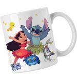 Casa si Gradina - Bucatarie si vesela - Cani si pahare - Cani si cesti - Cana Lilo Stitch Dans Hawaii CoolTrend, alba, 330ml - Infinity.ro