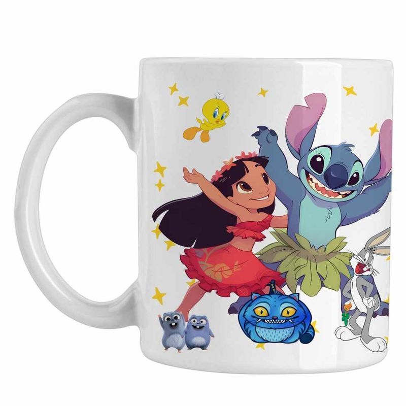 Casa si Gradina - Bucatarie si vesela - Cani si pahare - Cani si cesti - Cana Lilo Stitch Dans Hawaii CoolTrend, alba, 330ml - Infinity.ro