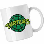Casa si Gradina - Bucatarie si vesela - Cani si pahare - Cani si cesti - Cana Testoasele Ninja Logo Sigil Teenage Mutant, CoolTrend, alba, 330ml - Infinity.ro
