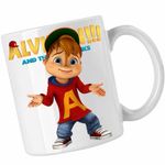 Casa si Gradina - Bucatarie si vesela - Cani si pahare - Cani si cesti - Cana Alvin Alvinnn Veveritele, CoolTrend, alba, 330ml - Infinity.ro