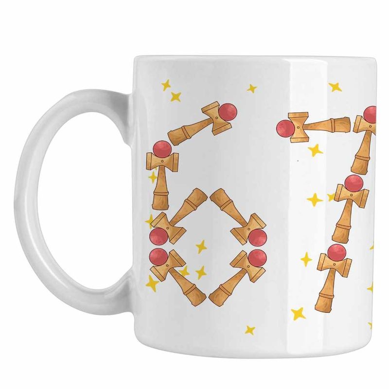 Casa si Gradina - Bucatarie si vesela - Cani si pahare - Cani si cesti - Cana Kendama Six Seven 67 Sase Sapte CoolTrend, alba, 330ml - Infinity.ro