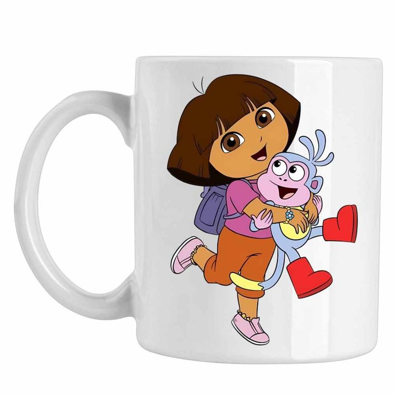 Casa si Gradina - Bucatarie si vesela - Cani si pahare - Cani si cesti - Cana Dora Exploratoarea Explorere, CoolTrend, alba, 330ml - Infinity.ro