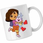 Casa si Gradina - Bucatarie si vesela - Cani si pahare - Cani si cesti - Cana Dora Exploratoarea Explorere, CoolTrend, alba, 330ml - Infinity.ro