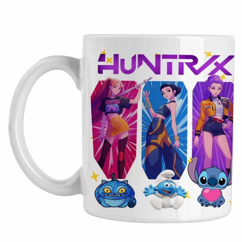 Casa si Gradina - Bucatarie si vesela - Cani si pahare - Cani si cesti - Cana Huntrix Kpop Hunters CoolTrend, alba, 330ml - Infinity.ro