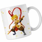 Casa si Gradina - Bucatarie si vesela - Cani si pahare - Cani si cesti - Cana Sun Wukong Monkey King Aventuri, alba, 330ml - Infinity.ro