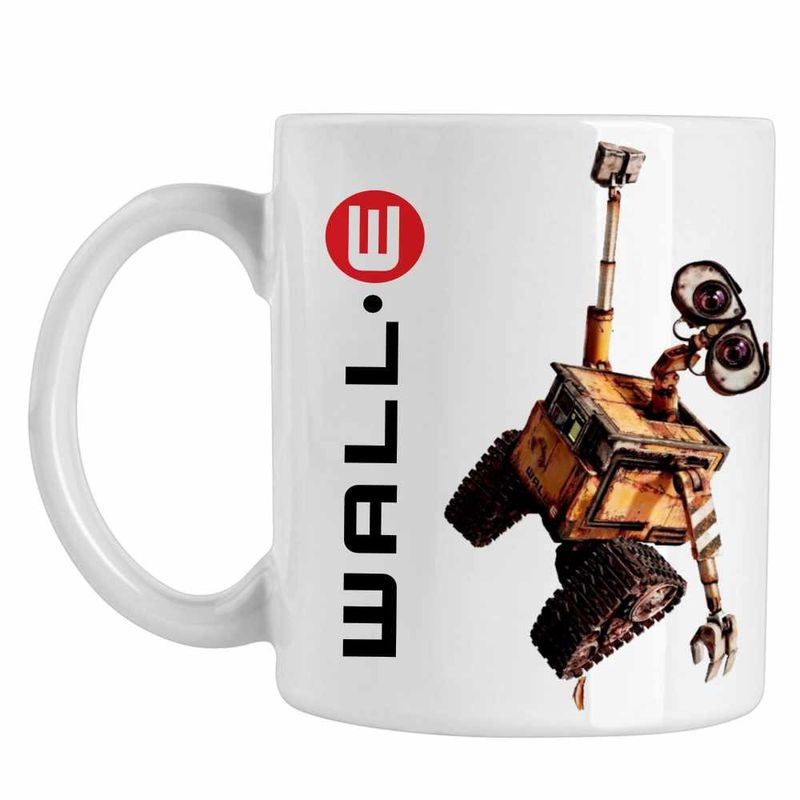 Casa si Gradina - Bucatarie si vesela - Cani si pahare - Cani si cesti - Cana Wall-E Agatat Greiere Viitor SF Robotel Reciclare CoolTrend, alba, 330ml - Infinity.ro