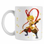 Casa si Gradina - Bucatarie si vesela - Cani si pahare - Cani si cesti - Cana Sun Wukong Monkey King Aventuri, alba, 330ml - Infinity.ro
