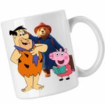 Casa si Gradina - Bucatarie si vesela - Cani si pahare - Cani si cesti - Cana Paddington Flintstone Peppa Pig Purcelus, CoolTrend, alba, 330ml - Infinity.ro