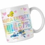 Casa si Gradina - Bucatarie si vesela - Cani si pahare - Cani si cesti - Cana Six Seven Aura Energy 67 CoolTrend, alba, 330ml - Infinity.ro