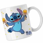 Casa si Gradina - Bucatarie si vesela - Cani si pahare - Cani si cesti - Cana Kendama Stitch Lilo Desene Animate CoolTrend, alba, 330ml - Infinity.ro
