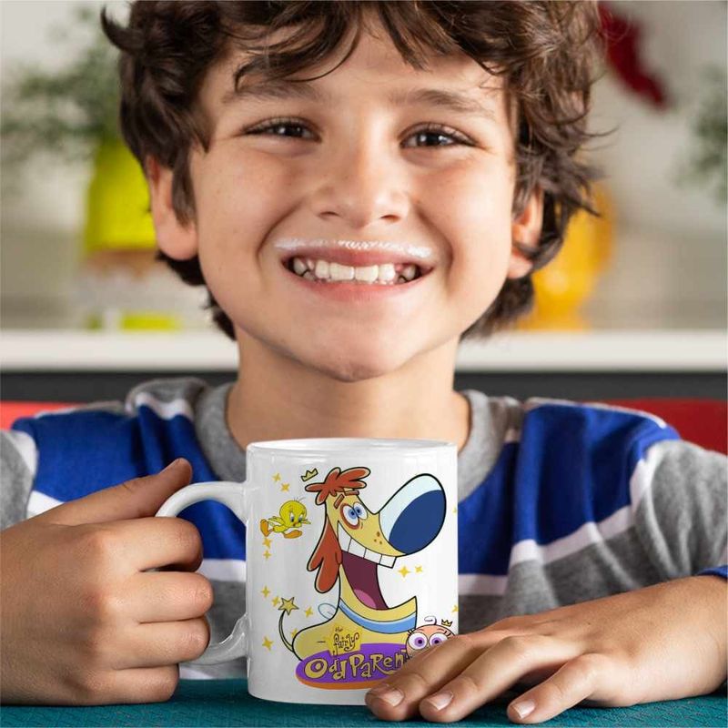 Casa si Gradina - Bucatarie si vesela - Cani si pahare - Cani si cesti - Cana Fairly Odd Parents Sparky Nasii mei Vrajitori CoolTrend, alba, 330ml - Infinity.ro