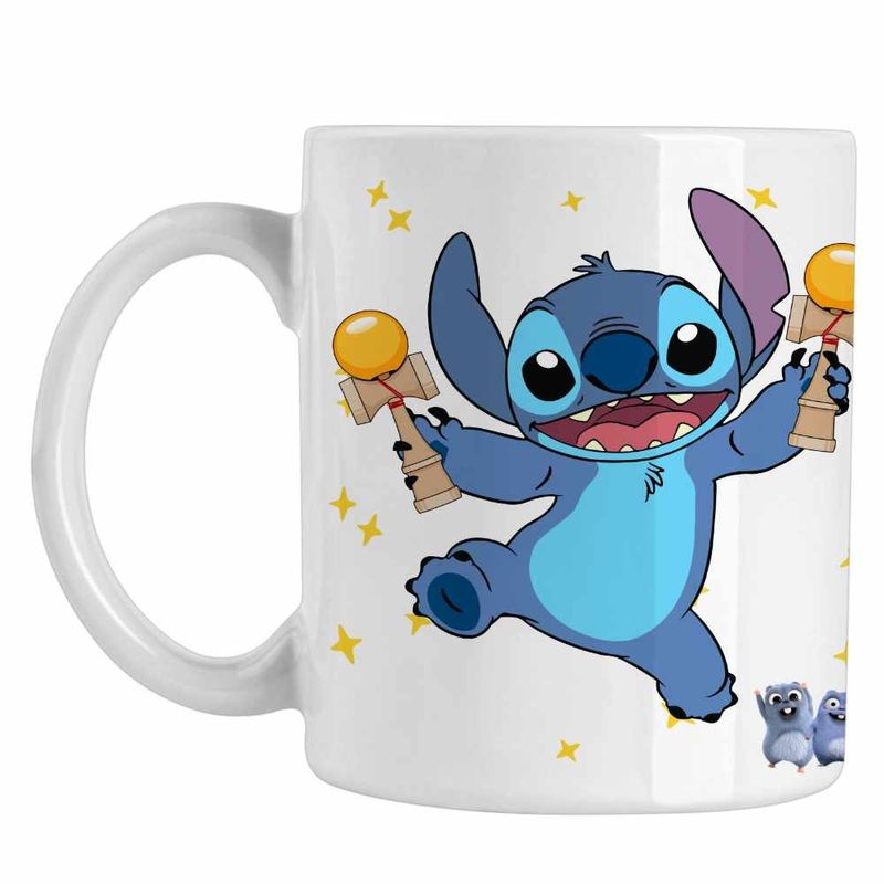 Casa si Gradina - Bucatarie si vesela - Cani si pahare - Cani si cesti - Cana Kendama Stitch Lilo Desene Animate CoolTrend, alba, 330ml - Infinity.ro