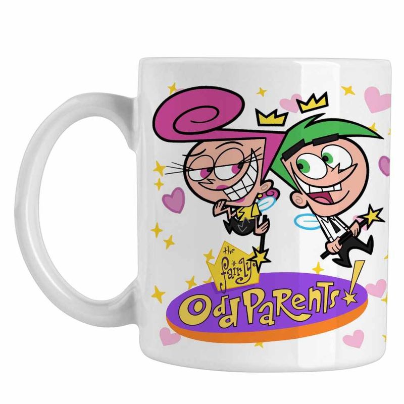 Casa si Gradina - Bucatarie si vesela - Cani si pahare - Cani si cesti - Cana Fairly Odd Parents Wanda Cosmo Nasii mei Vrajitori CoolTrend, alba, 330ml - Infinity.ro