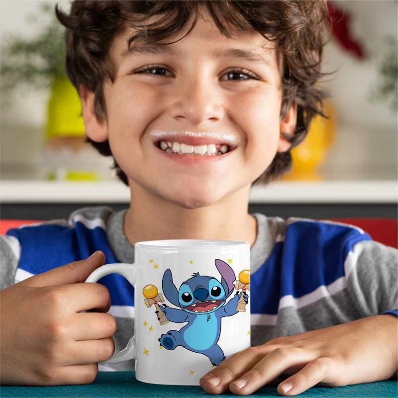Casa si Gradina - Bucatarie si vesela - Cani si pahare - Cani si cesti - Cana Kendama Stitch Lilo Desene Animate CoolTrend, alba, 330ml - Infinity.ro