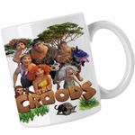 Casa si Gradina - Bucatarie si vesela - Cani si pahare - Cani si cesti - Cana The Croods Actiune in Epoca de Piatra Familia Crood CoolTrend, alba, 330ml - Infinity.ro