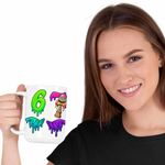 Casa si Gradina - Bucatarie si vesela - Cani si pahare - Cani si cesti - Cana Kendama Six Seven Topit Sase Sapte CoolTrend, alba, 330ml - Infinity.ro