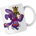 Casa si Gradina - Bucatarie si vesela - Cani si pahare - Cani si cesti - Cana Fnaf Bonnie Pizza Robot Five Nights at Freddy Horror Halloween CoolTrend, alba, 330ml - Infinity.ro