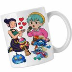 Casa si Gradina - Bucatarie si vesela - Cani si pahare - Cani si cesti - Cana Kendame Huntrix Zoey Baby Saja Boys Kpop CoolTrend, alba, 330ml - Infinity.ro