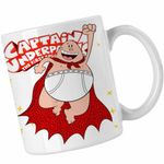 Casa si Gradina - Bucatarie si vesela - Cani si pahare - Cani si cesti - Cana Captain Underpants Capitanul Chilot Dav Pilkey CoolTrend, alba, 330ml - Infinity.ro