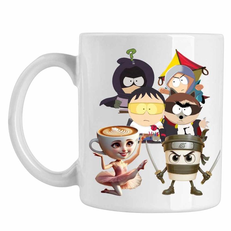 Casa si Gradina - Bucatarie si vesela - Cani si pahare - Cani si cesti - Cana South Park Capucino Asasino Capucina Italia, CoolTrend, alba, 330ml - Infinity.ro