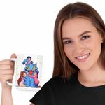 Casa si Gradina - Bucatarie si vesela - Cani si pahare - Cani si cesti - Cana Huntrix Motan Dragon Derpy Kpop CoolTrend, alba, 330ml - Infinity.ro