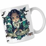 Casa si Gradina - Bucatarie si vesela - Cani si pahare - Cani si cesti - Cana Familia Addams Wednesday Over Your Dead Body Horror Halloween CoolTrend, alba, 330ml - Infinity.ro
