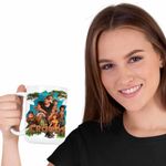 Casa si Gradina - Bucatarie si vesela - Cani si pahare - Cani si cesti - Cana The Croods Aventuri Epoca de Piatra Familia Crood CoolTrend, alba, 330ml - Infinity.ro
