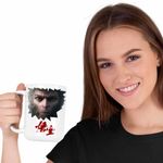 Casa si Gradina - Bucatarie si vesela - Cani si pahare - Cani si cesti - Cana Wukong Warrior Before Time, alba, 330ml - Infinity.ro
