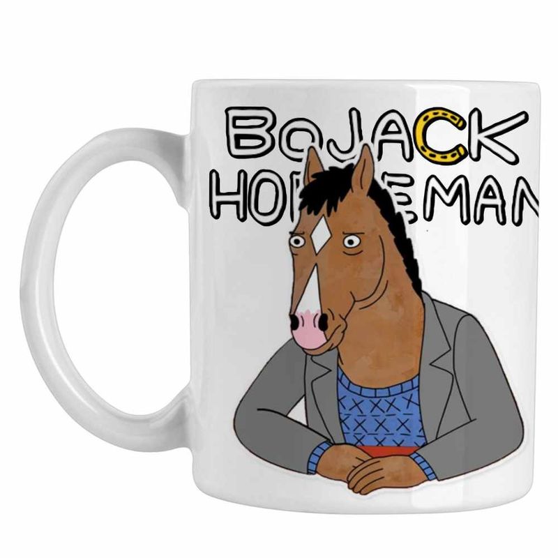 Casa si Gradina - Bucatarie si vesela - Cani si pahare - Cani si cesti - Cana BoJack Horseman Desene Animate CoolTrend, alba, 330ml - Infinity.ro