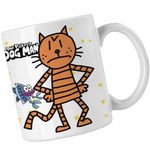 Casa si Gradina - Bucatarie si vesela - Cani si pahare - Cani si cesti - Cana Dog Man Petey Pisica Captain Underpants CoolTrend, alba, 330ml - Infinity.ro